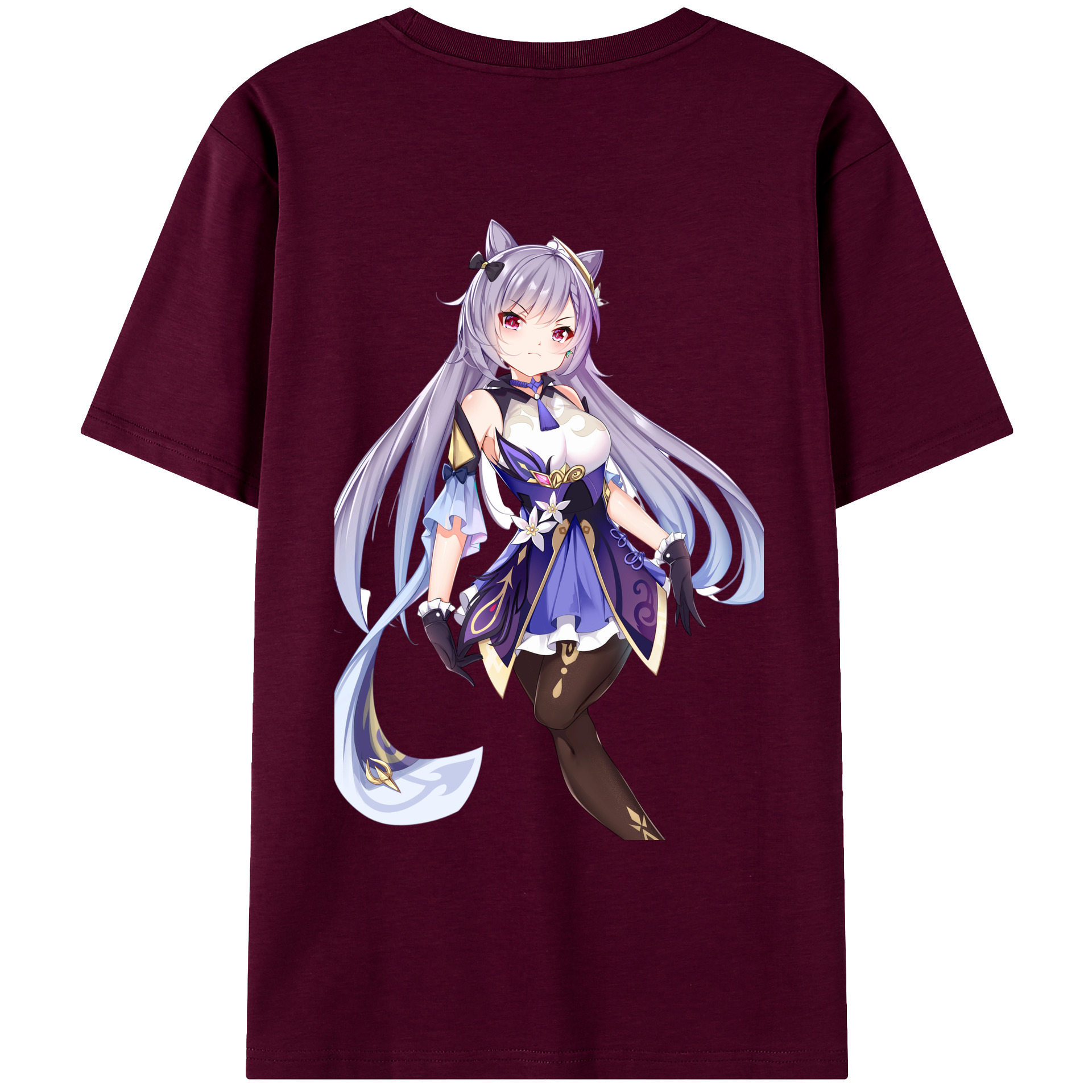 げんし神 刻晴 こくせい genshin Kokusei レディース半袖Tシャツ(バックプリント)